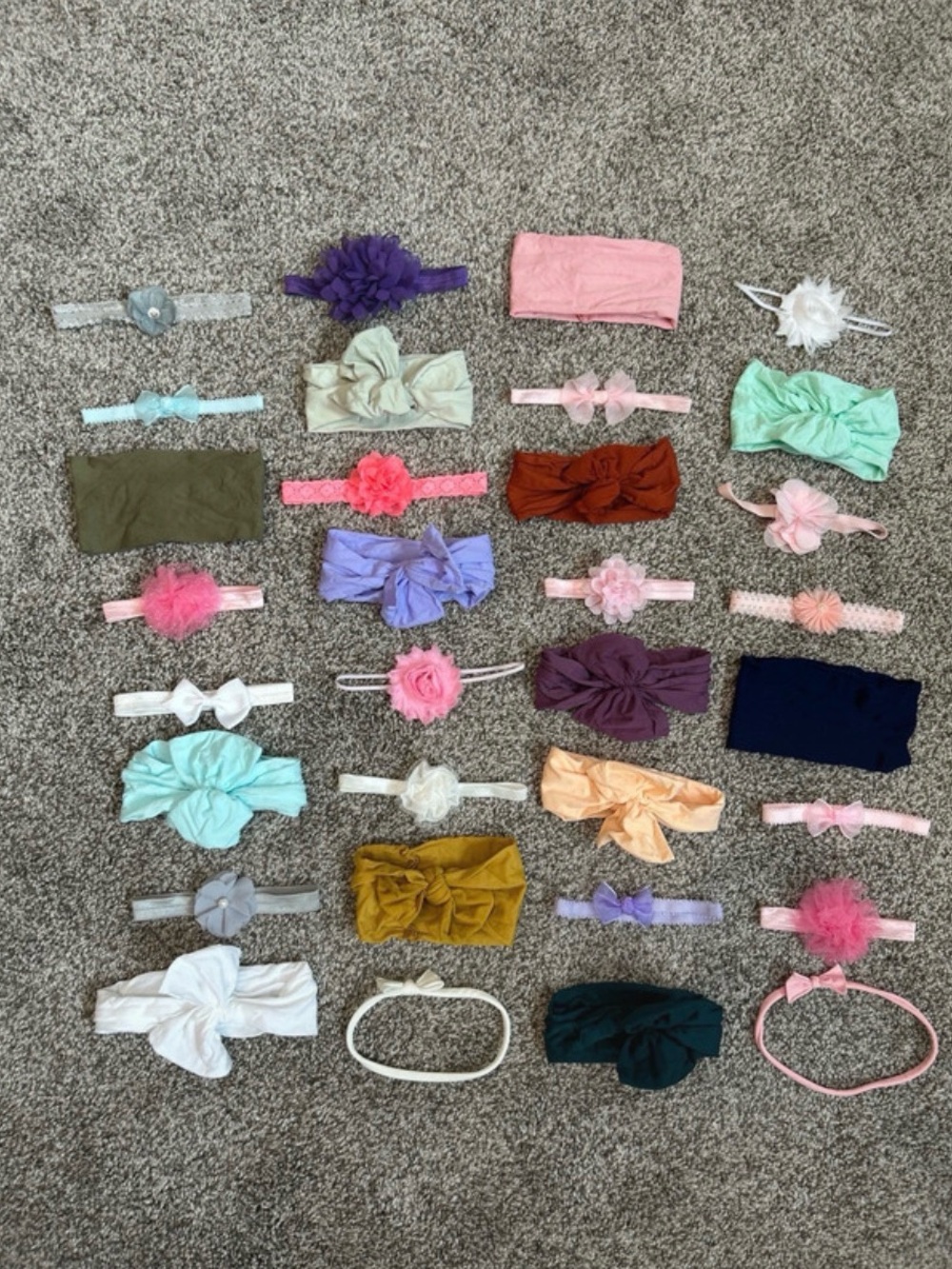 Lot of 32 baby headbands